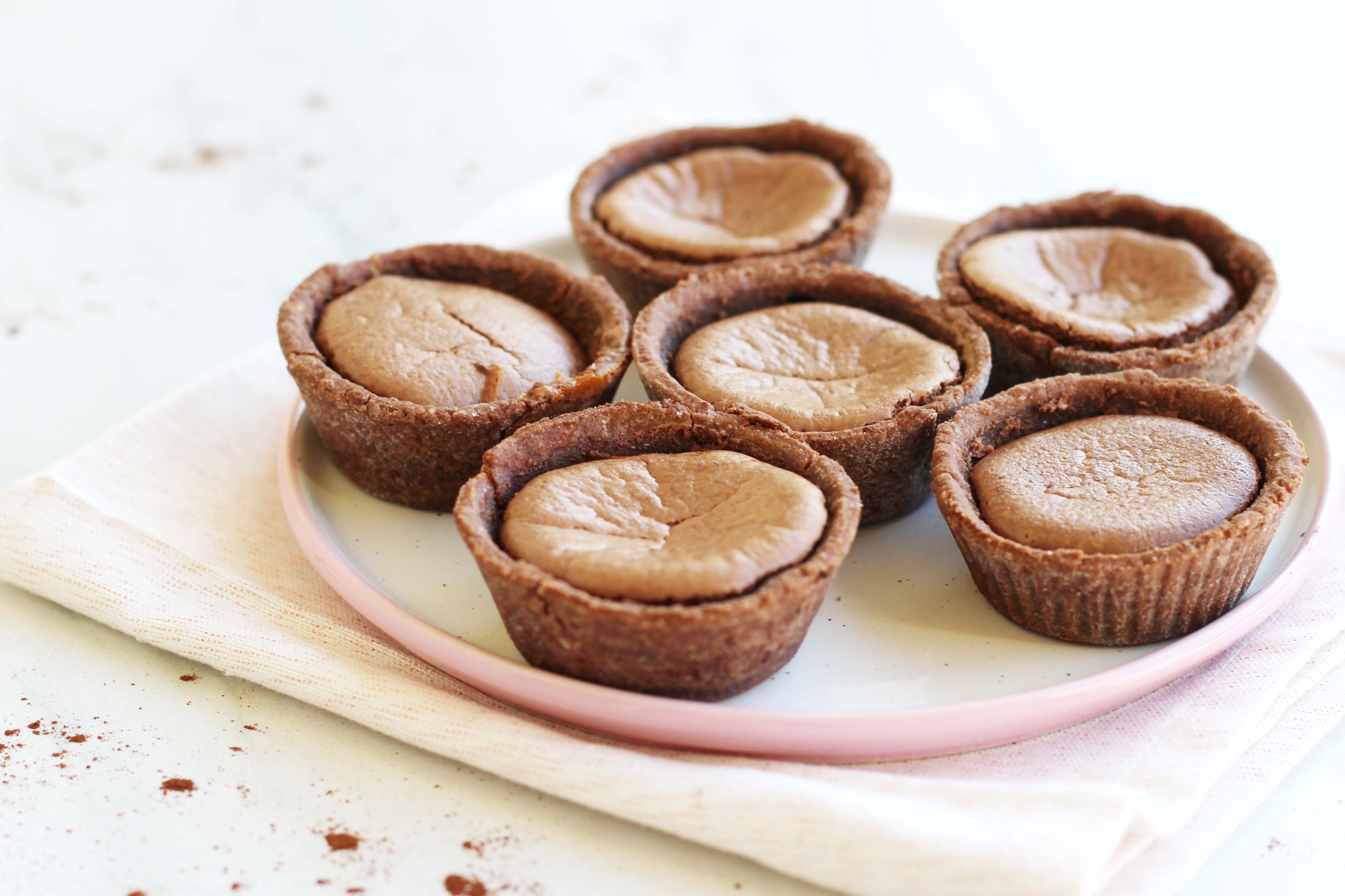 Tartelettes tout chocolat façon cheesecake