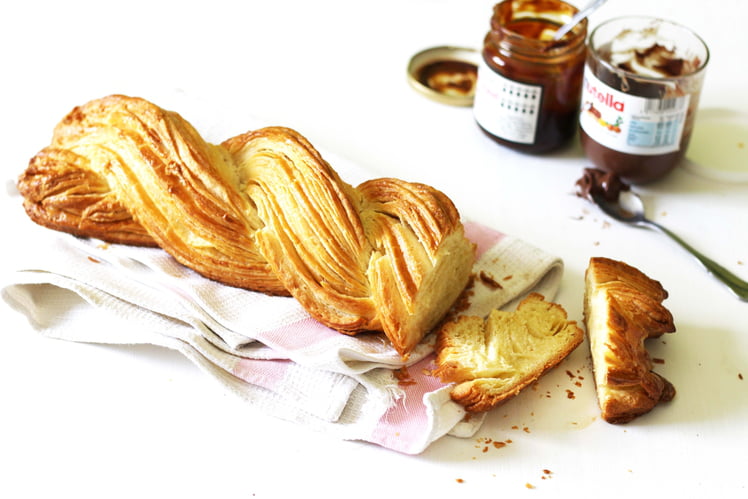 Brioche feuilletée tressée