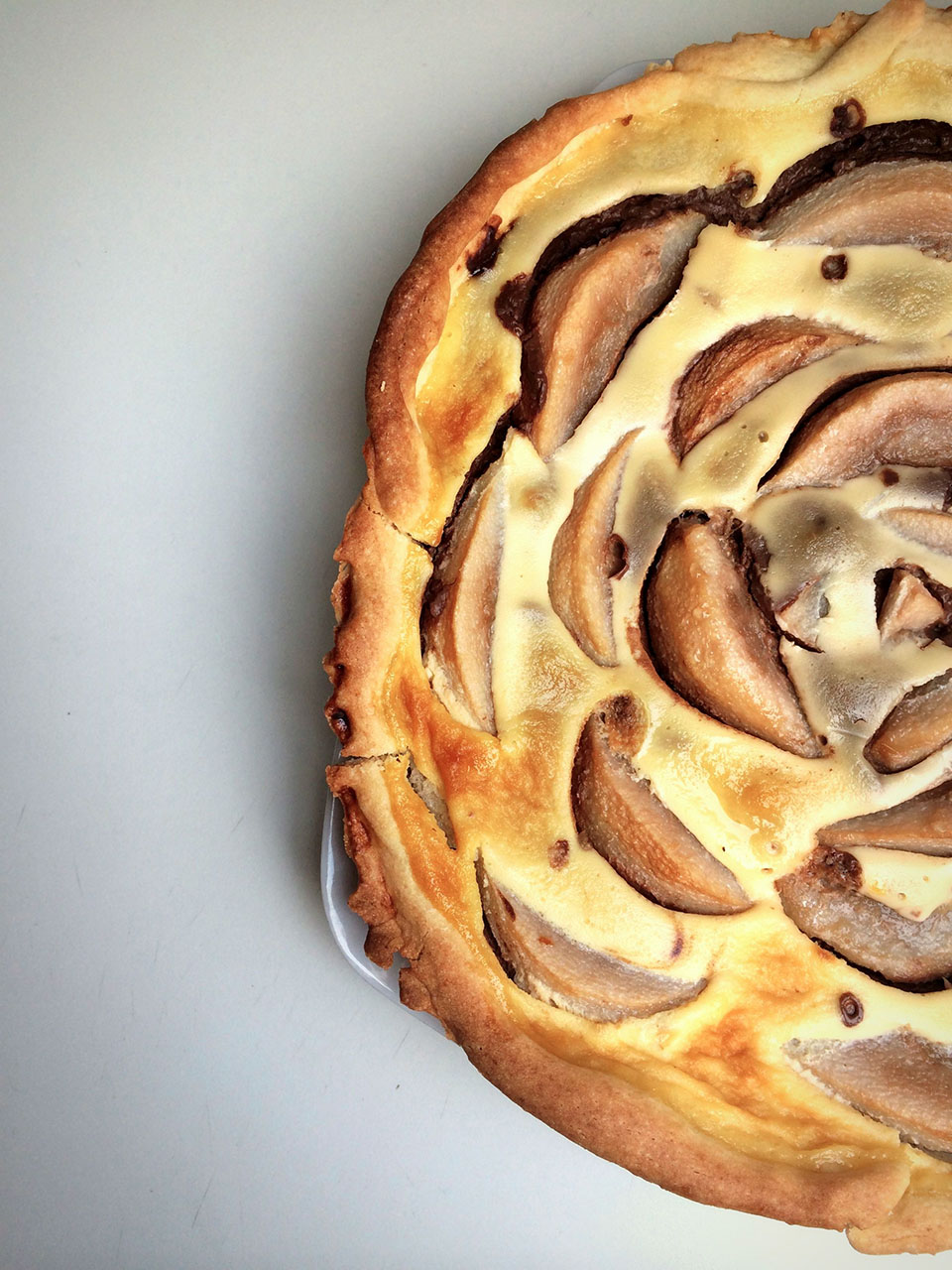 Tarte Poire Chocolat - Contes Et Délices