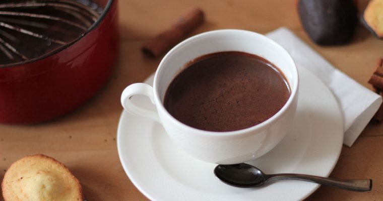 Goûter du dimanche – Chocolat à l’ancienne et madeleines