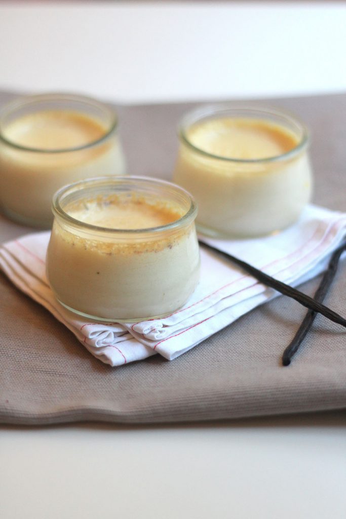 Pots de crème à la vanille maison (au four) - La Cuisine d'Adeline